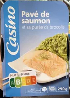 Pavé de saumon et sa purée de brocolis