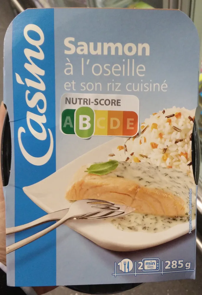 Saumon à l'oseille et son riz basmati