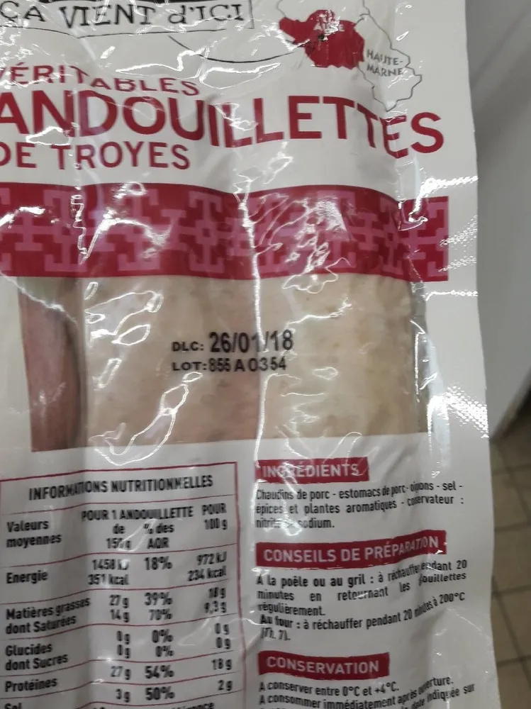 Véritables andouillettes de Troyes
