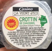 Crottin de Chavignol Appellation d'Origine Protégée au lait cru