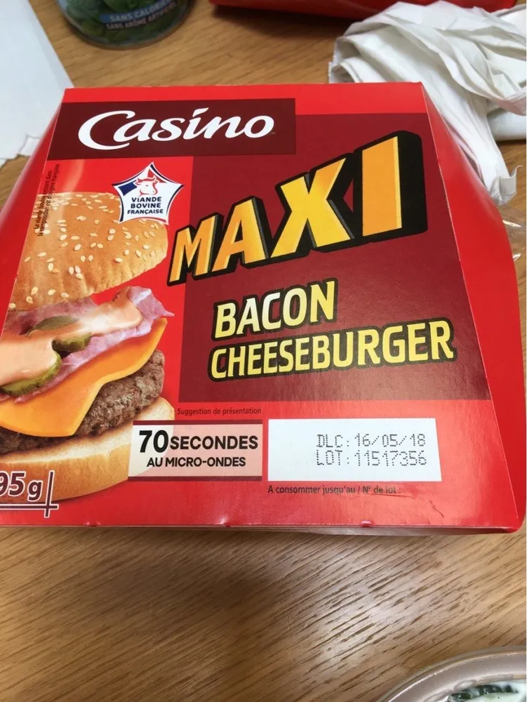 Maxi bacon cheeseburger