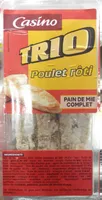 Sandwich Trio poulet rôti pain de mie complet