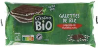 Galettes de riz nappées de chocolat noir