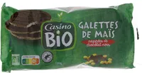 Galettes de maïs au chocolat noir bio