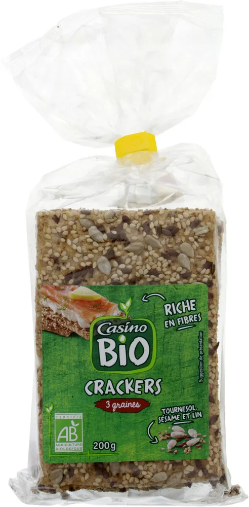Crackers aux 3 graines Bio