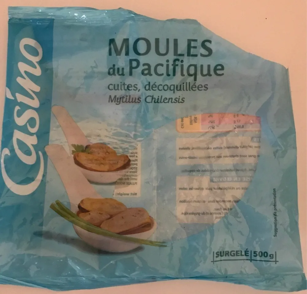 Moules décoquillées cuites