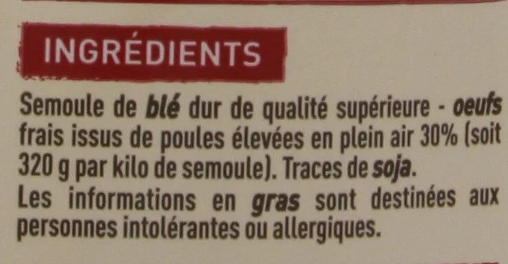 Spaetzle aux 7 oeufs