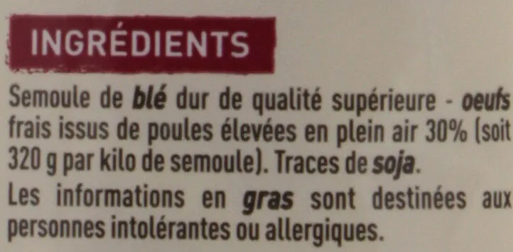 Lasagnettes aux 7 oeufs