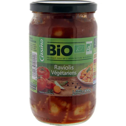 Ravioli vegetariens bio
