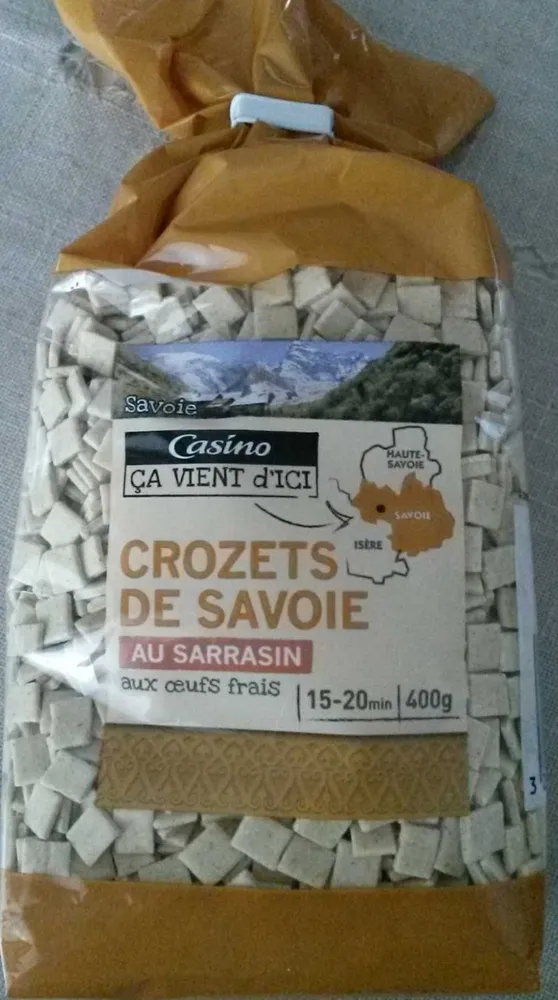 CROZETS de Savoie au sarrasin, aux œufs frais
