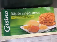 Râpés de légumes Pomme de terre - Patates douces - Carottes jaunes - Comté