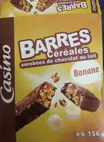 Barre céréalière enrobage total Banane x6