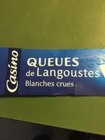 Queue de langoustes blanches crues