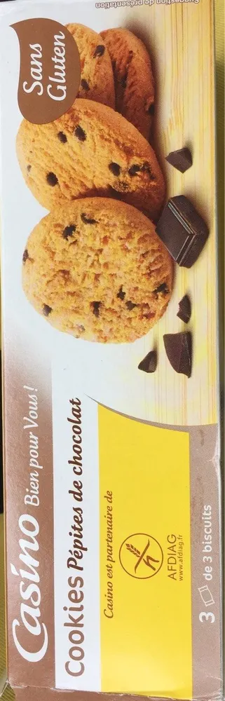 Cookies pépites de chocolat sans gluten