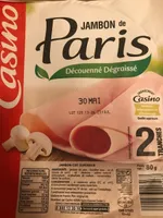 Jambon de Paris supérieure Découenné Dégraissé 2 tranches