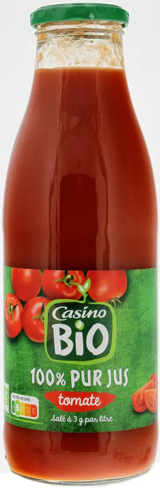 Jus de tomate salé à 3g/L