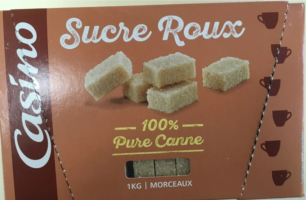 Sucre roux de canne en morceaux 1kg Casino