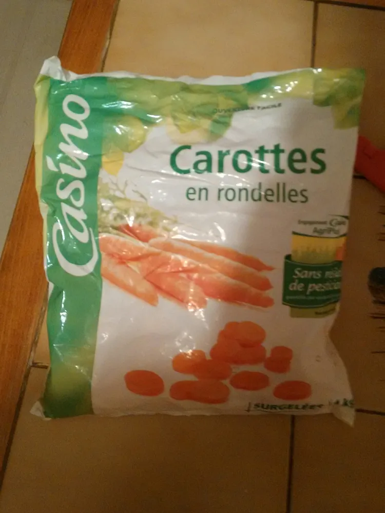 Carottes en rondelles