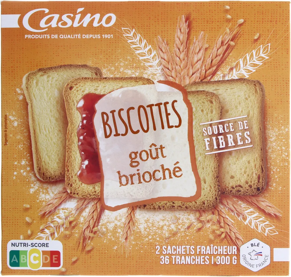 Biscotte goût Brioché