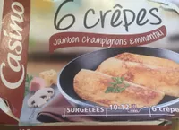 6 Crêpes Jambon Champignons Emmental