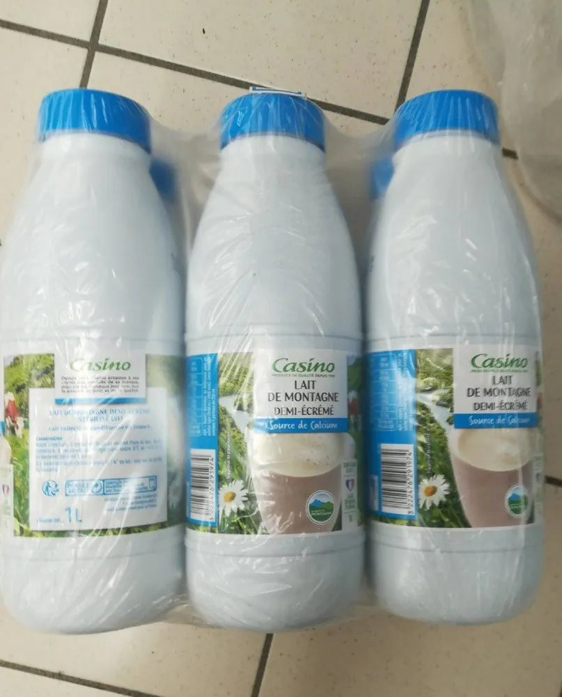 Lait de Montagne demi-écrémé stérilisé UHT