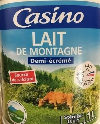 Lait de Montagne demi-écrémé stérilisé UHT