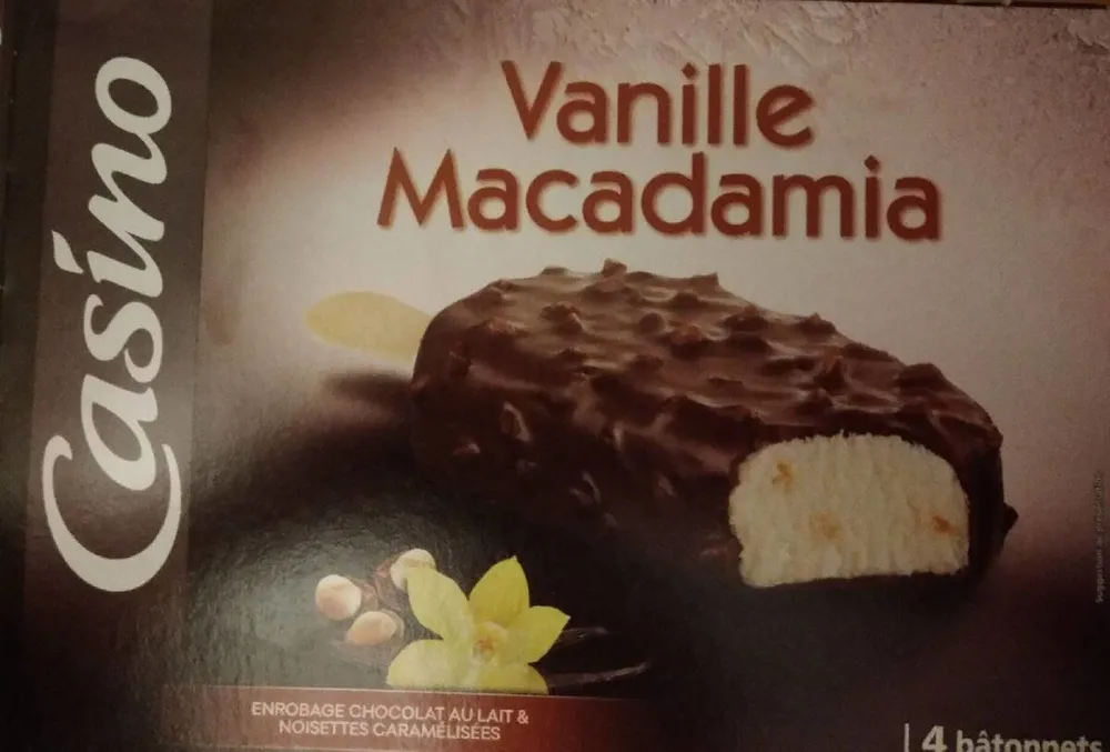 Maxi bâtonnets Vanille macadamia x4