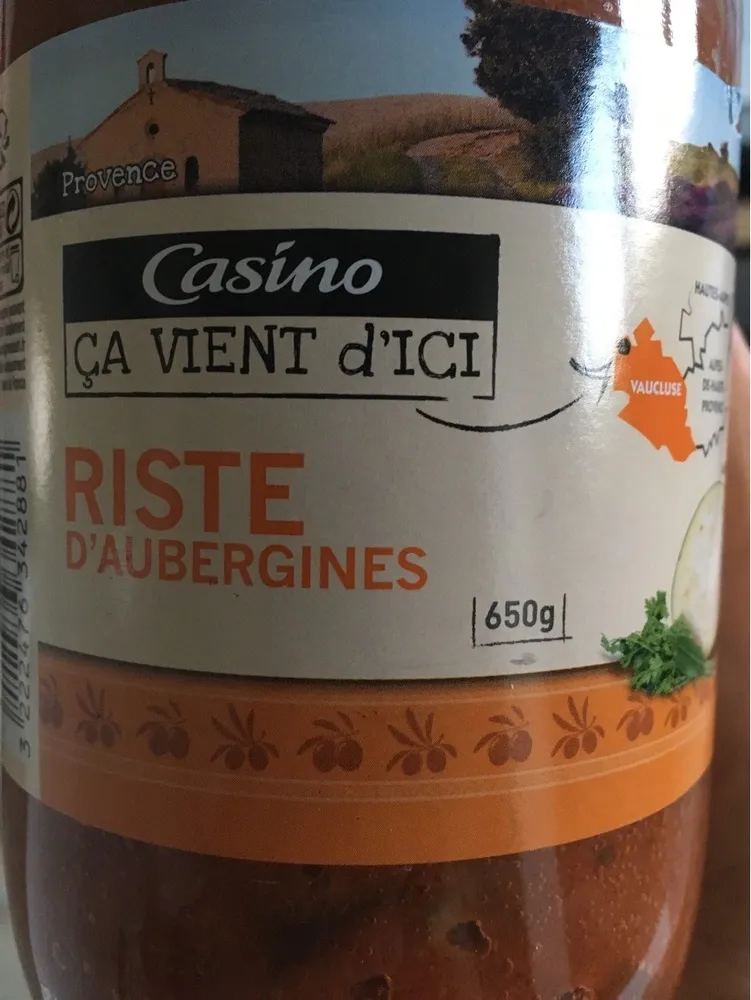 Riste d'Aubergines provençale