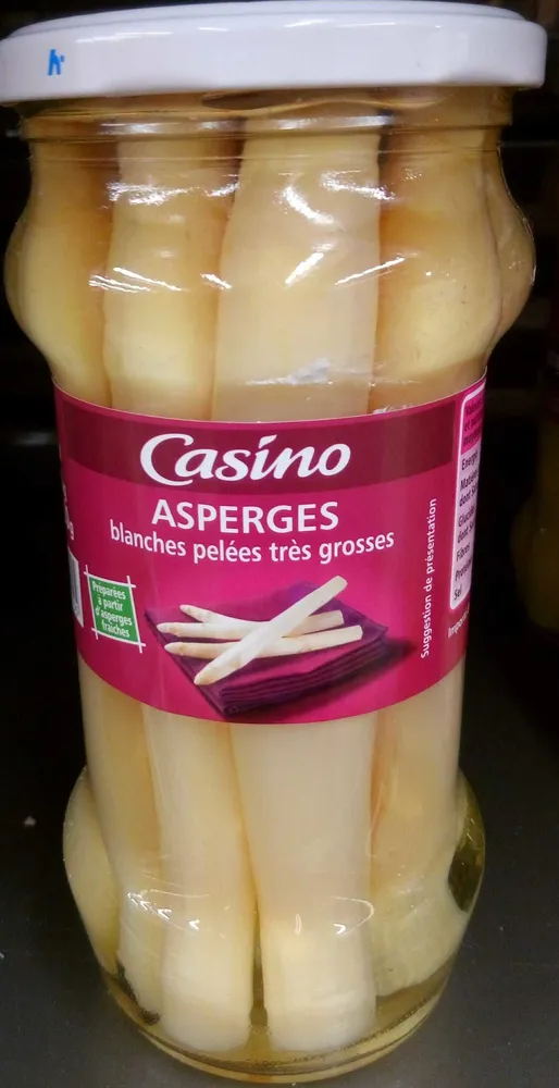 Asperges blanches pelées très grosses