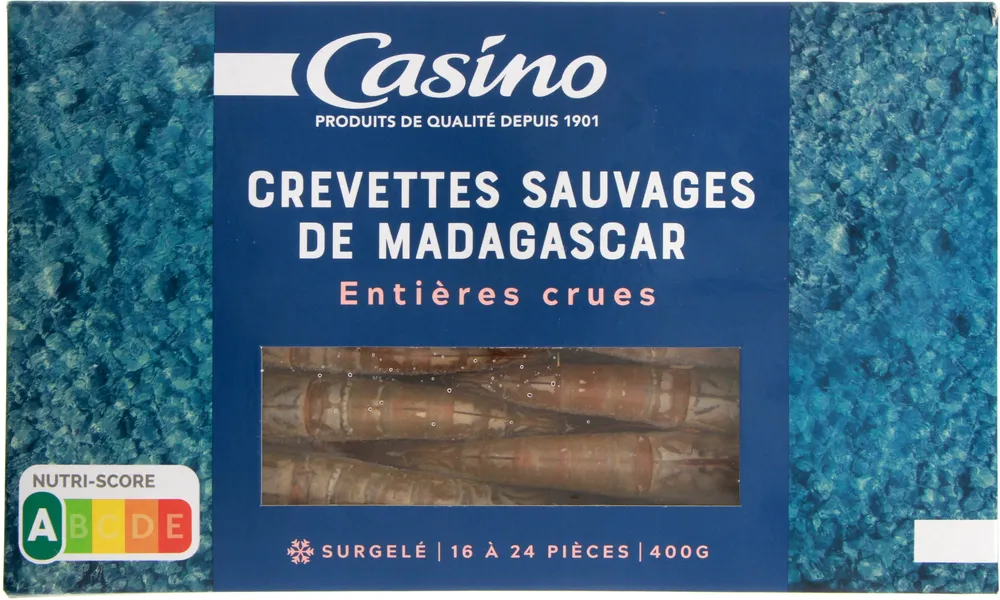 Crevettes sauvages de Madagascar