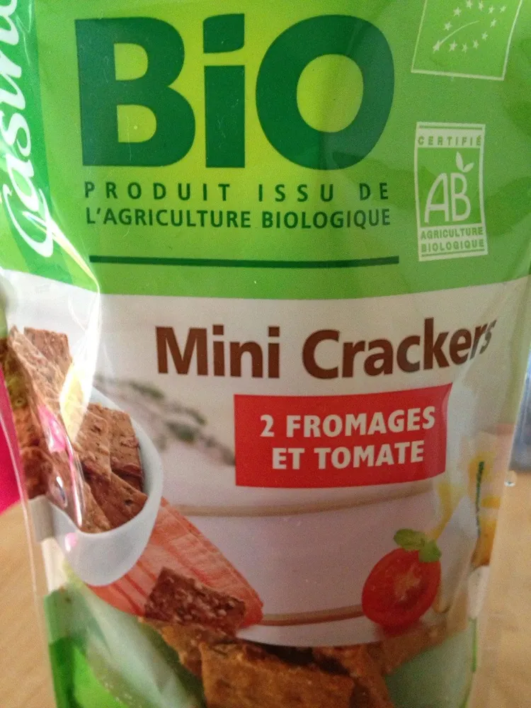 Mini crackers 2 fromages et tomate