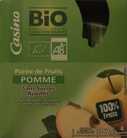 Purée de fruits pommes sans sucres ajoutés