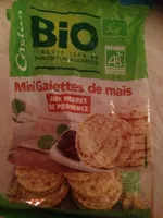 Mini galettes de maïs aux herbes de provence Casino Bio