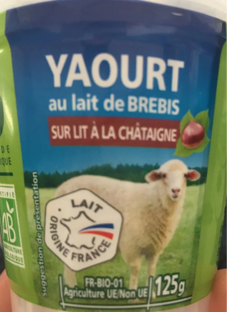Yaourt au lait de brebis sur lit à la châtaigne BIO
