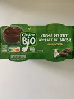 Crème dessert chocolat au lait de brebis