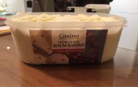 Crème glacée rhum-raisins