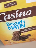 Biscuits matin céréales et pépites de chocolat