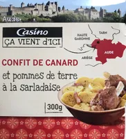 Confit de canard et pommes de terre à la sarladaise