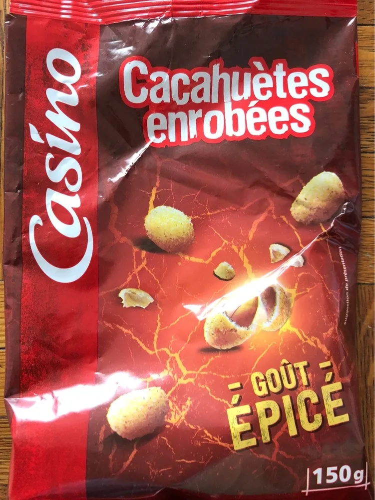 Cacahuètes enrobées goût épicé