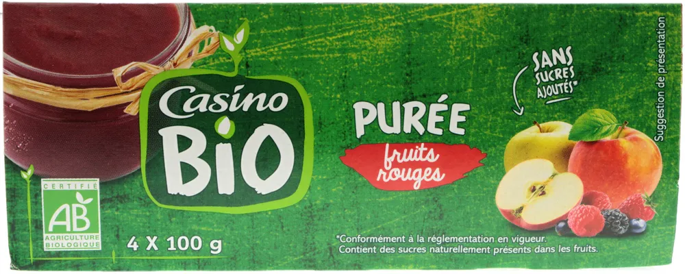 POMME FRUITS ROUGES sans sucres ajoutés