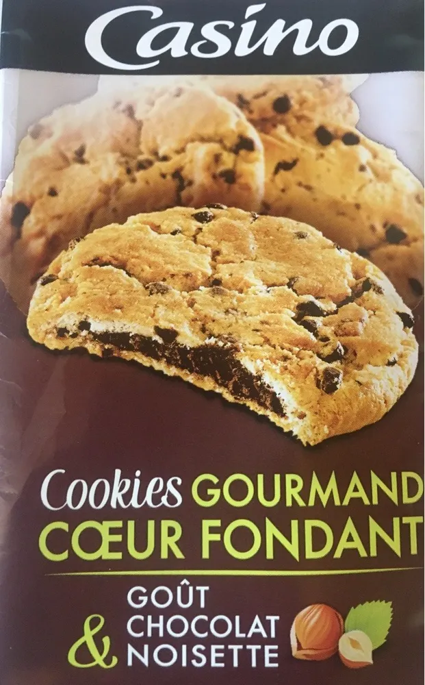 Cookies gourmands coeuf fondant goût chocolat et noisette