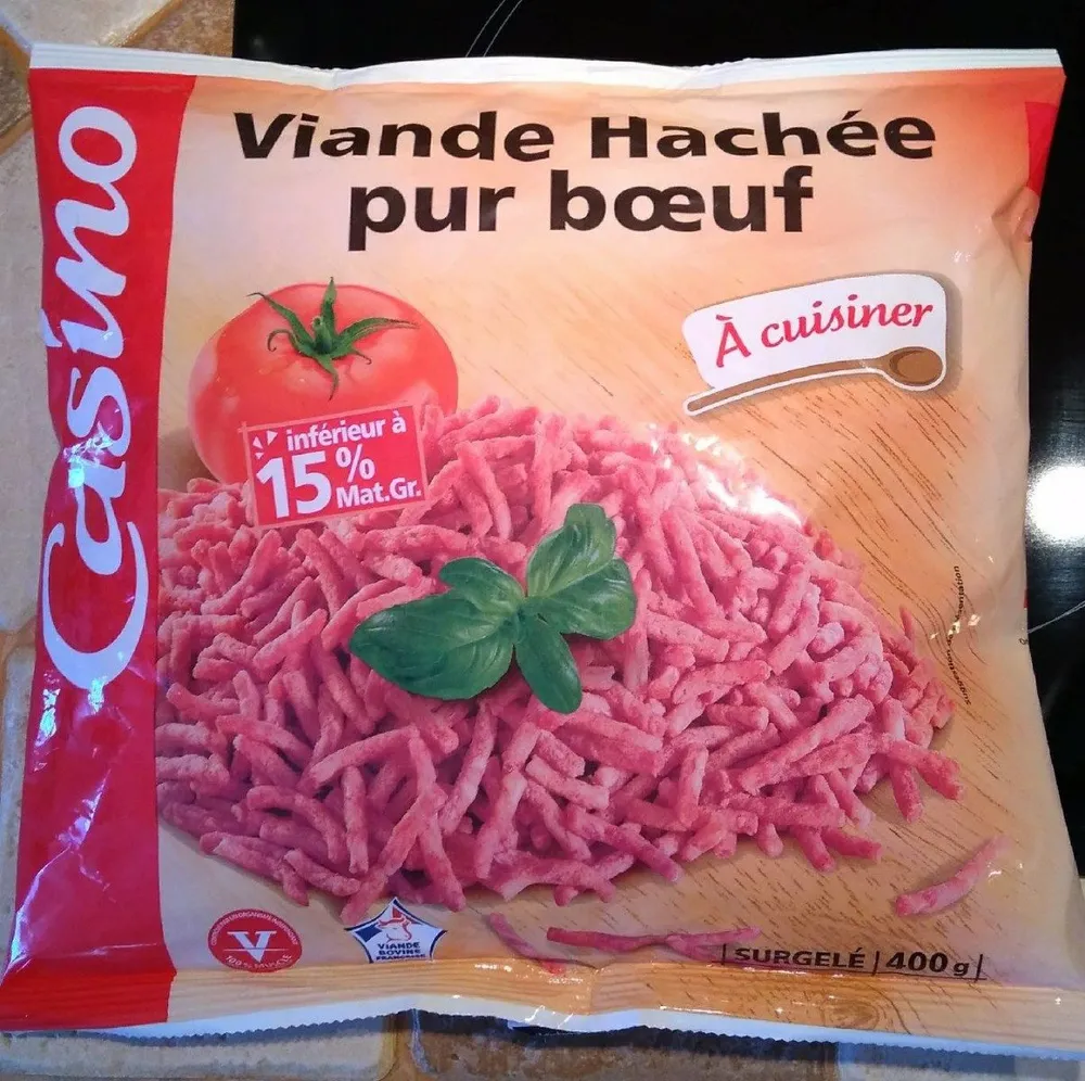 Viande hachée pur boeuf à cuisiner