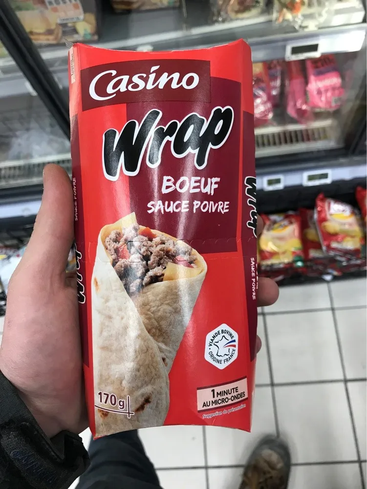 Wrap bœuf sauce poivre