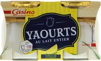 Yaourts au lait entier 4 saveur Citron