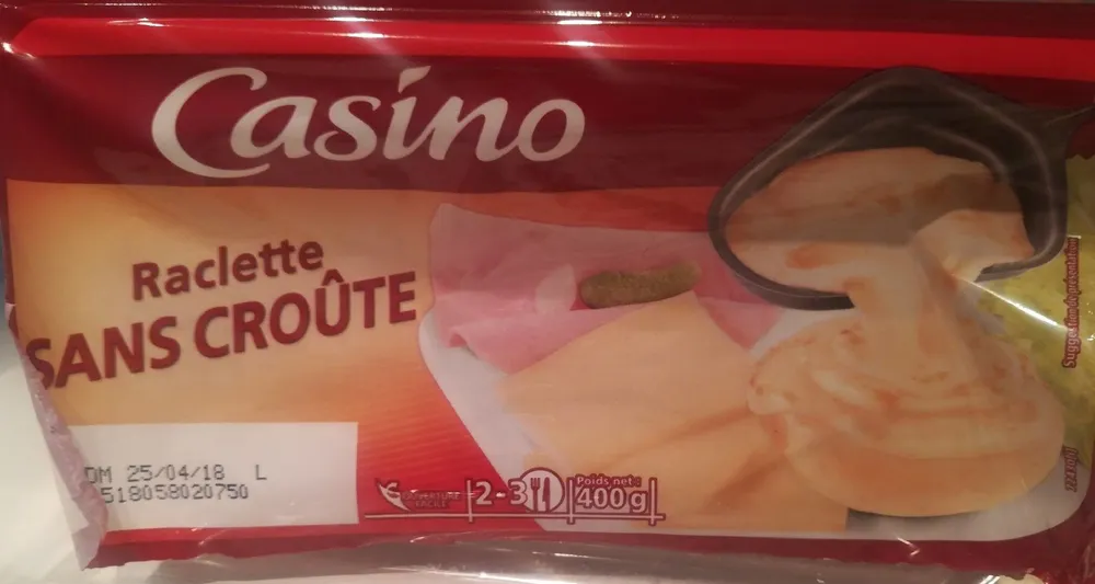 Raclette sans croûte