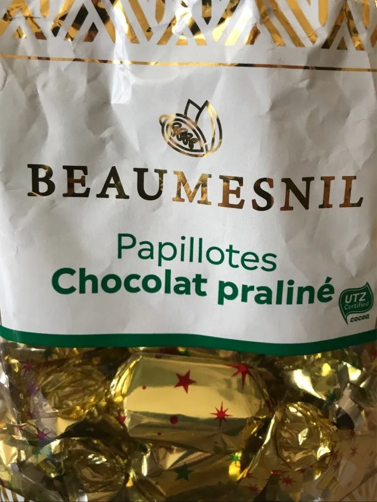Papillotes chocolat praliné