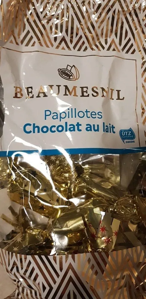 Papillotes chocolat au lait