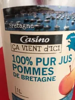 100% pur jus pommes de Bretagne
