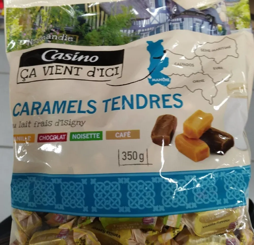 Caramels tendres au lait frais 4 parfums