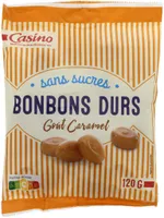 Bonbons sans sucre goût caramel 120g Casino